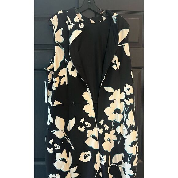 Maggy London Women's High Neck Empire Waist Midi Dress Career Workwear - Picture 5 of 9